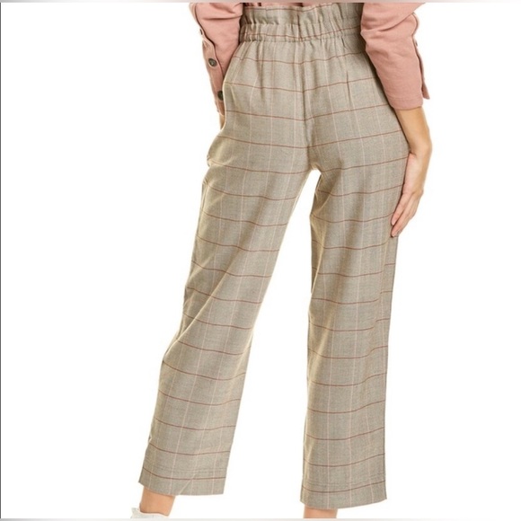 Madewell Paperbag Tapered Pants in Glen Plaid size 0 - Picture 3 of 9